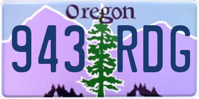 OR license plate 943RDG