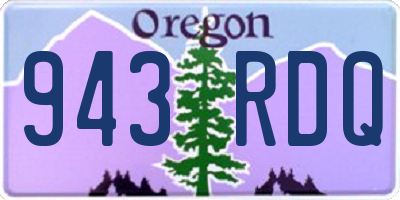 OR license plate 943RDQ