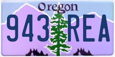OR license plate 943REA