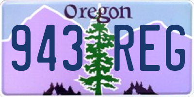 OR license plate 943REG