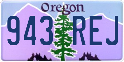 OR license plate 943REJ