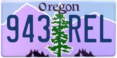 OR license plate 943REL