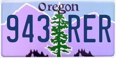 OR license plate 943RER