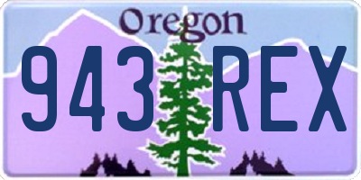 OR license plate 943REX