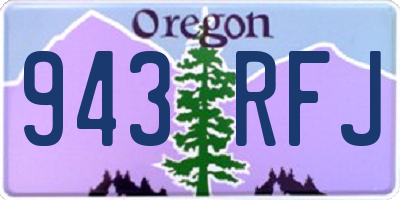 OR license plate 943RFJ