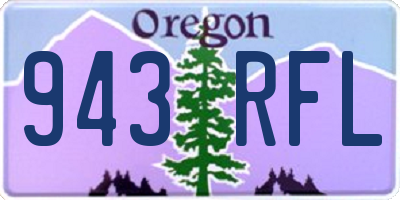 OR license plate 943RFL