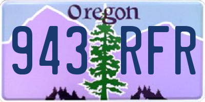 OR license plate 943RFR