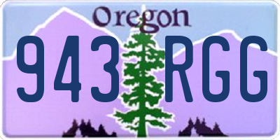OR license plate 943RGG