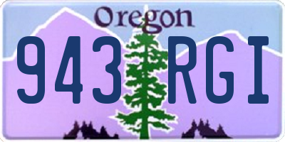 OR license plate 943RGI