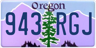 OR license plate 943RGJ