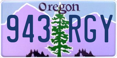OR license plate 943RGY