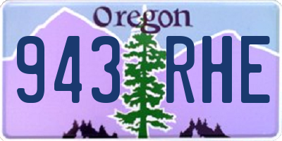 OR license plate 943RHE