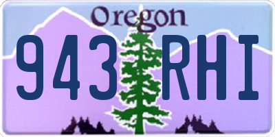 OR license plate 943RHI