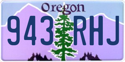OR license plate 943RHJ