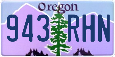 OR license plate 943RHN