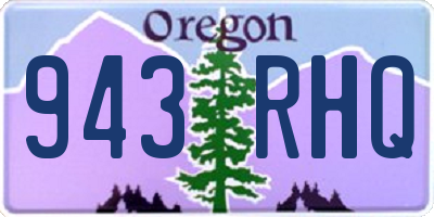 OR license plate 943RHQ