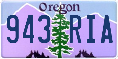 OR license plate 943RIA
