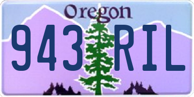OR license plate 943RIL