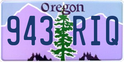 OR license plate 943RIQ