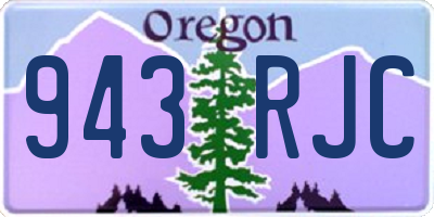 OR license plate 943RJC