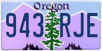 OR license plate 943RJE