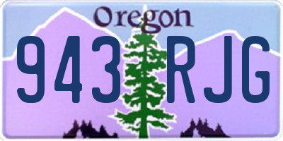 OR license plate 943RJG