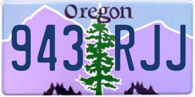 OR license plate 943RJJ