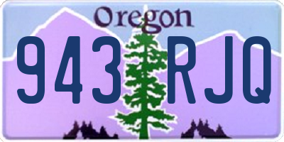 OR license plate 943RJQ