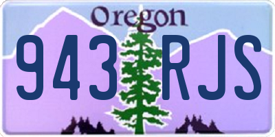 OR license plate 943RJS