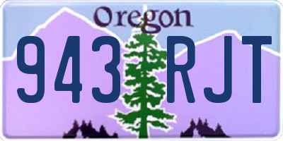 OR license plate 943RJT