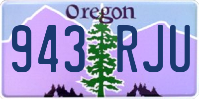 OR license plate 943RJU