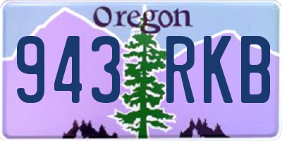 OR license plate 943RKB