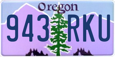 OR license plate 943RKU