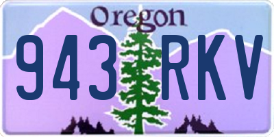 OR license plate 943RKV