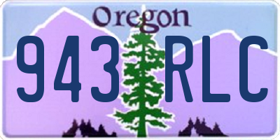 OR license plate 943RLC