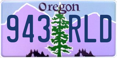 OR license plate 943RLD