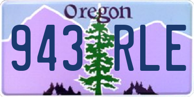 OR license plate 943RLE