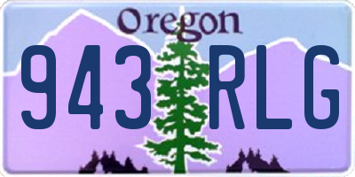 OR license plate 943RLG