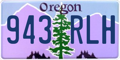 OR license plate 943RLH