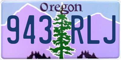 OR license plate 943RLJ