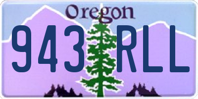 OR license plate 943RLL