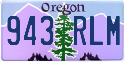 OR license plate 943RLM