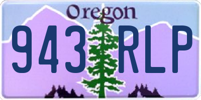 OR license plate 943RLP