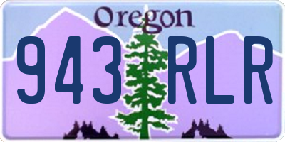OR license plate 943RLR