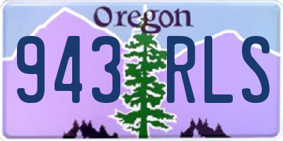 OR license plate 943RLS
