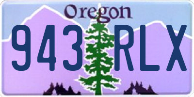 OR license plate 943RLX