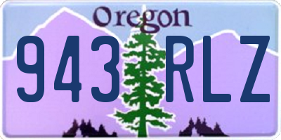 OR license plate 943RLZ