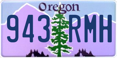 OR license plate 943RMH