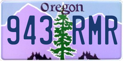 OR license plate 943RMR