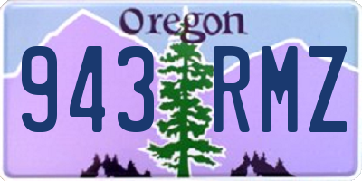 OR license plate 943RMZ